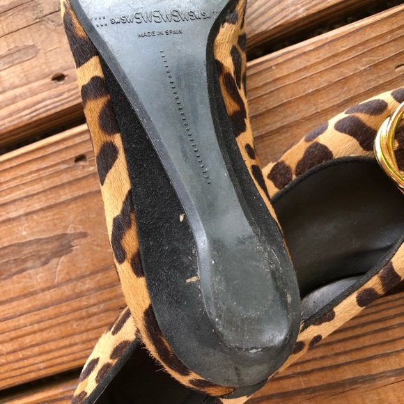 Stuart Weitzman Leopard Flats -8M - Picture 6 of 8